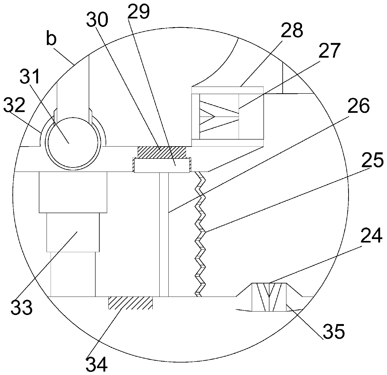 Active flow guide type grain auxiliary dewatering agricultural machine