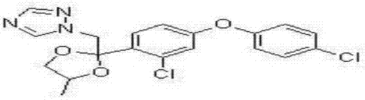 A sterilization composition containing difenoconazole and a compound named as Chinese characters 'Fubenmixian'an' by the inventor