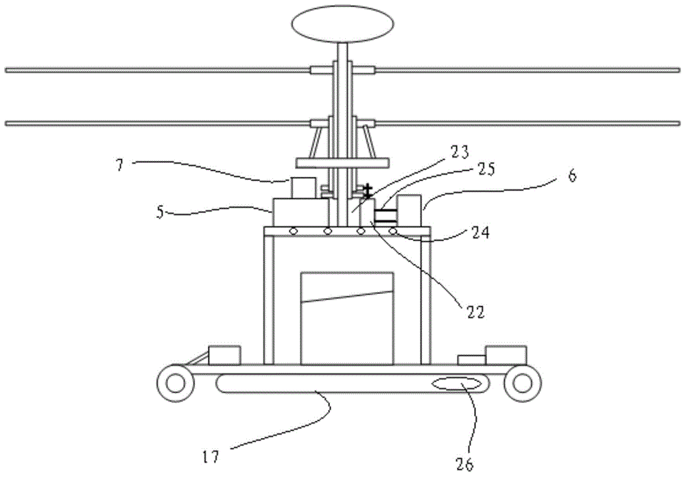 Logistics unmanned rotor wing aircraft capable of walking on ground