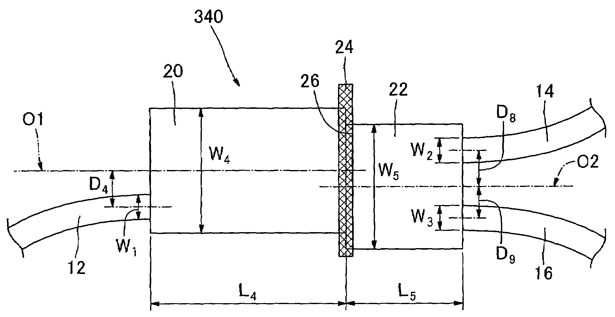 Optical system with optical waveguides