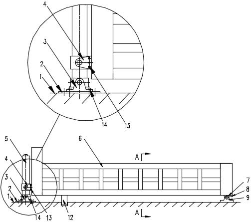 Dumper lifting hydraulic cylinder simulation working condition test device