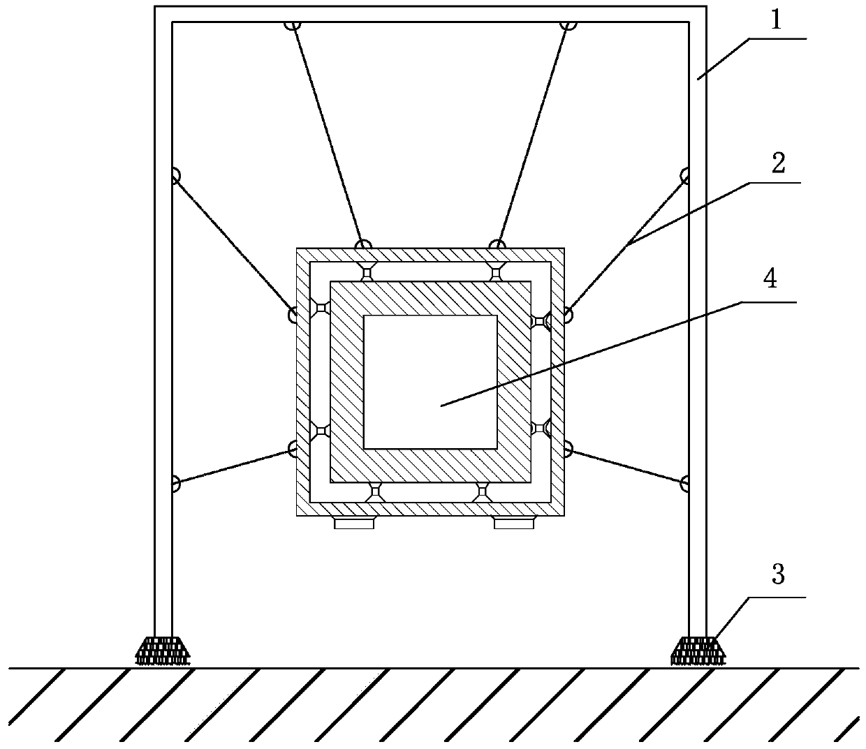 A kind of sound-proof sound box and the test device using the sound-proof sound box and its test method