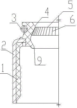 Low-friction air valve oil seal