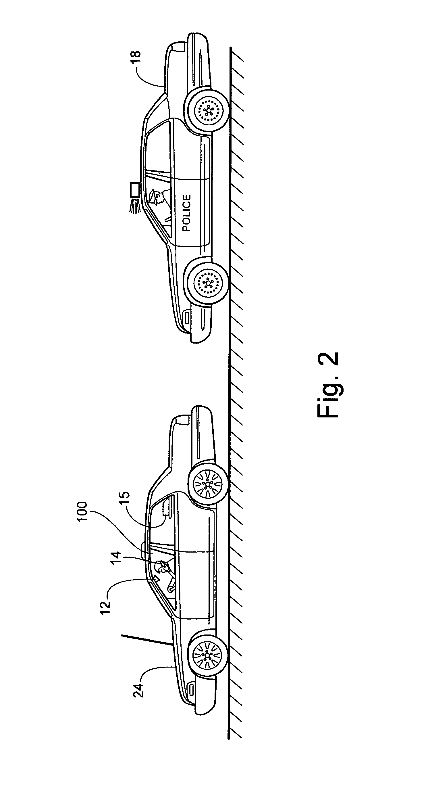 Emergency warning system for approach of right of way vehicle