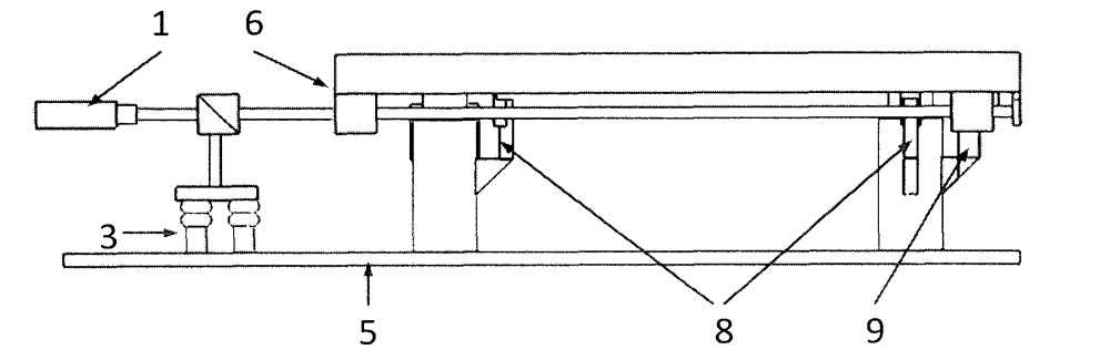 Magnetic levitation vibration isolation platform based on air spring aero position standard and auto-collimation measurement