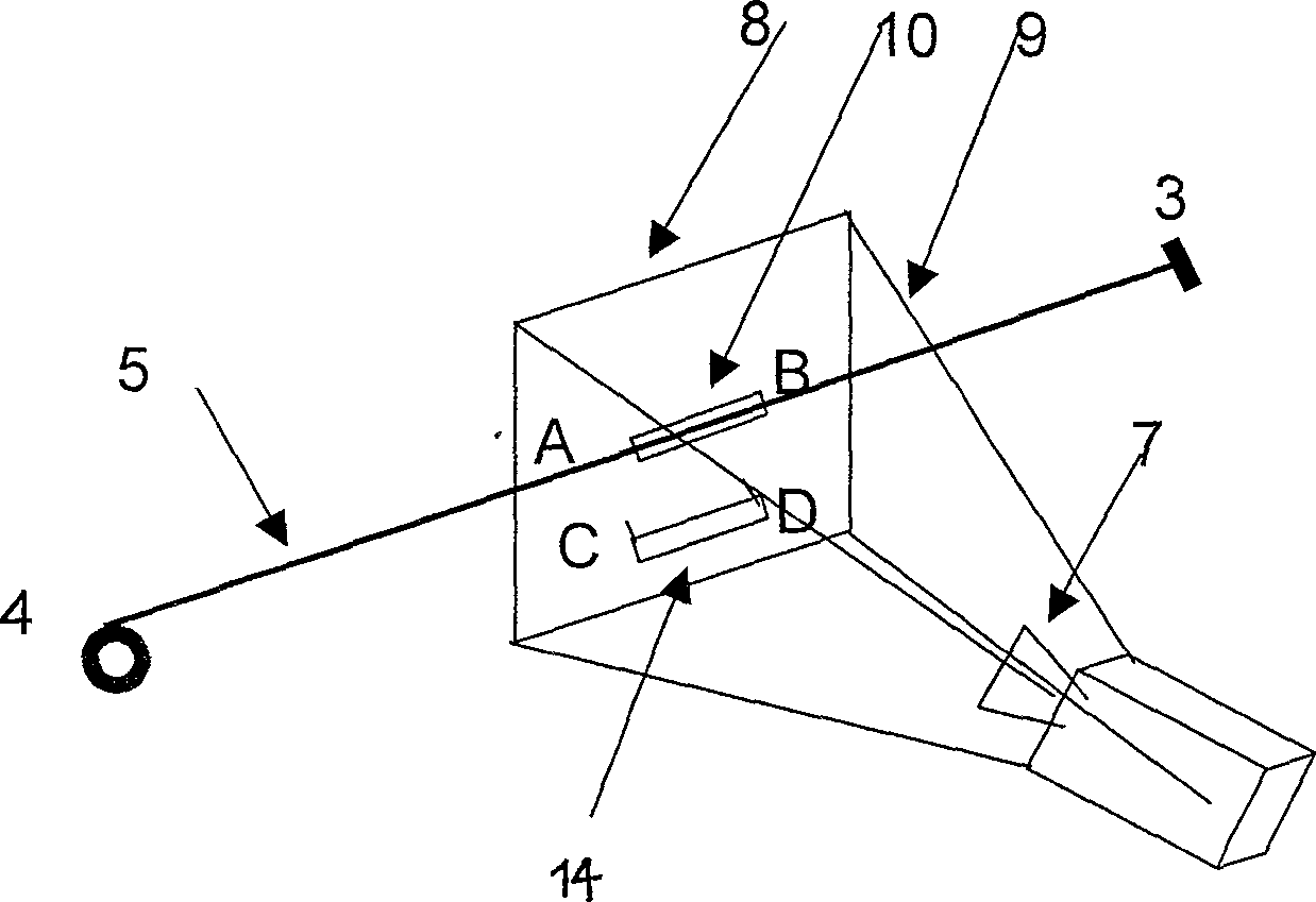 Bridge flexibility and displacement monitoring device and monitoring method