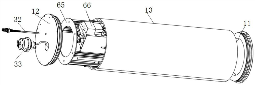 Underwater dissolved gas in-situ detection device and detection method thereof