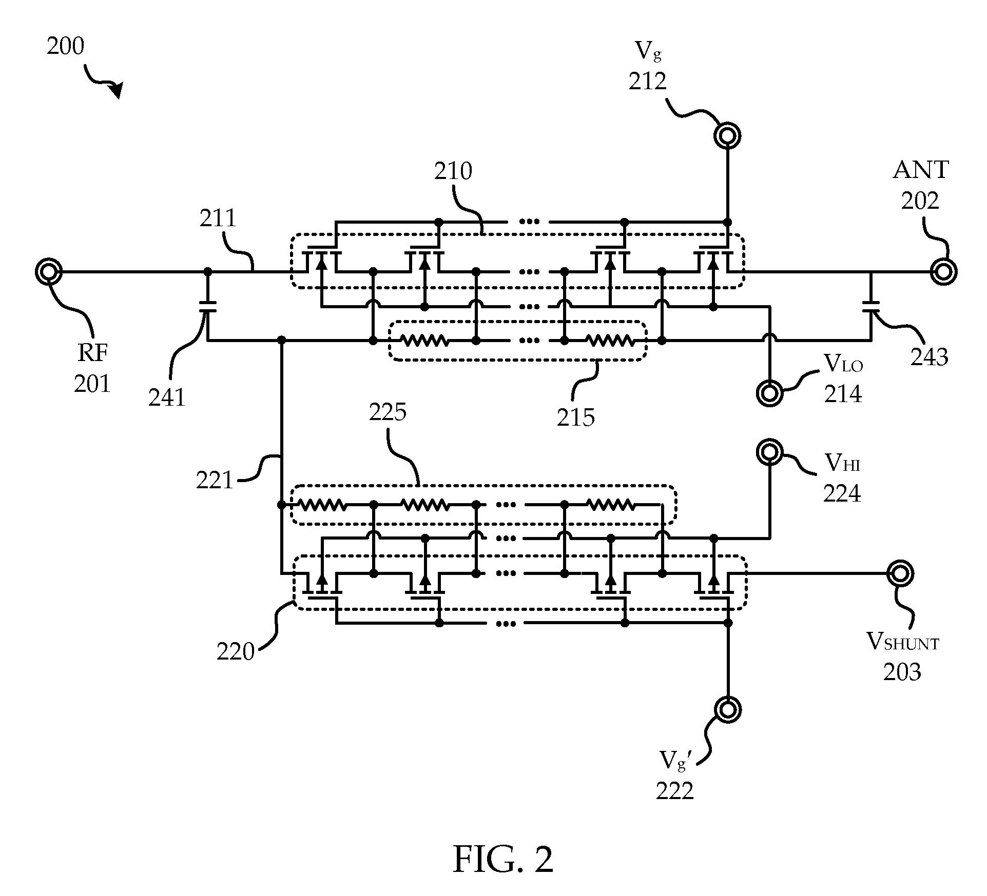 System and method of transistor switch biasing in a high power semiconductor switch