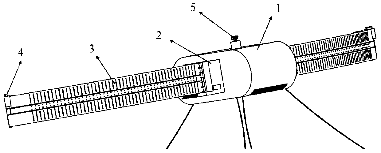 Floating breakwater garbage recycling system and control method thereof