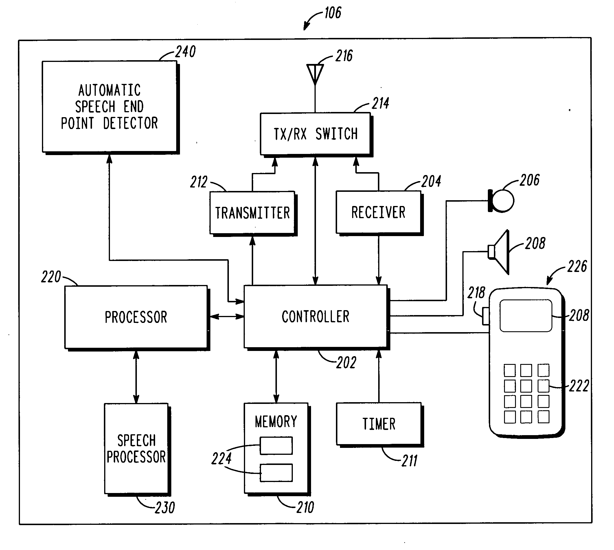 Device and method for determining a user-desired mode of inputting speech