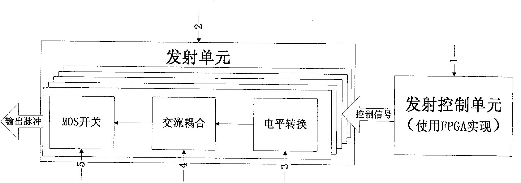 Transmitting module of ultrasonic diagnostic device