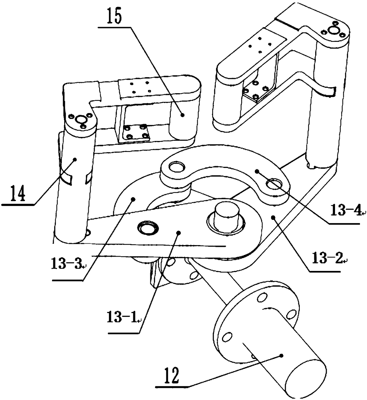 A kind of flexible miniature ring experimental rolling mill