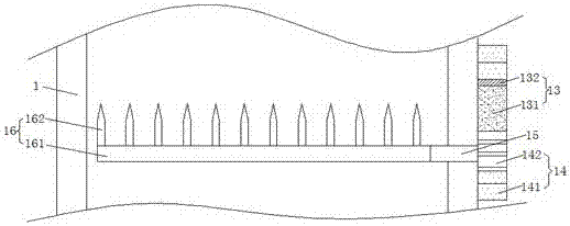 Easy-to-observe flour separation device