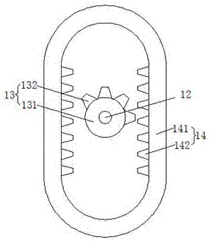 Easy-to-observe flour separation device