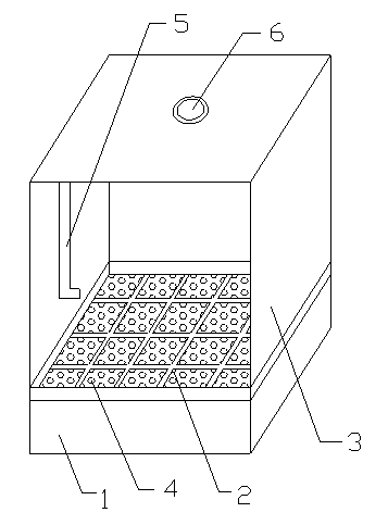 Dust absorption sand-vibrating machine