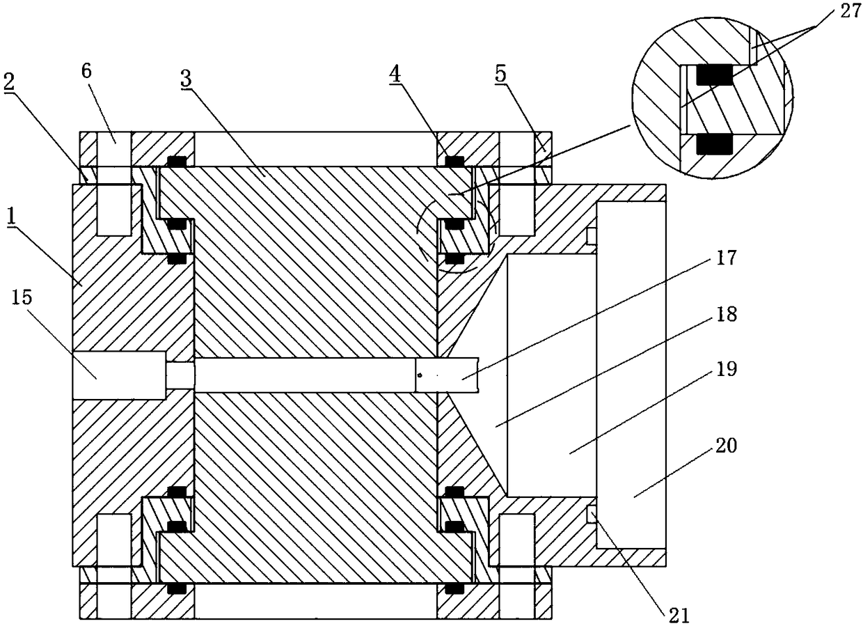 Optical rapid compression machine combustion cylinder capable of realizing shooting by schlieren method