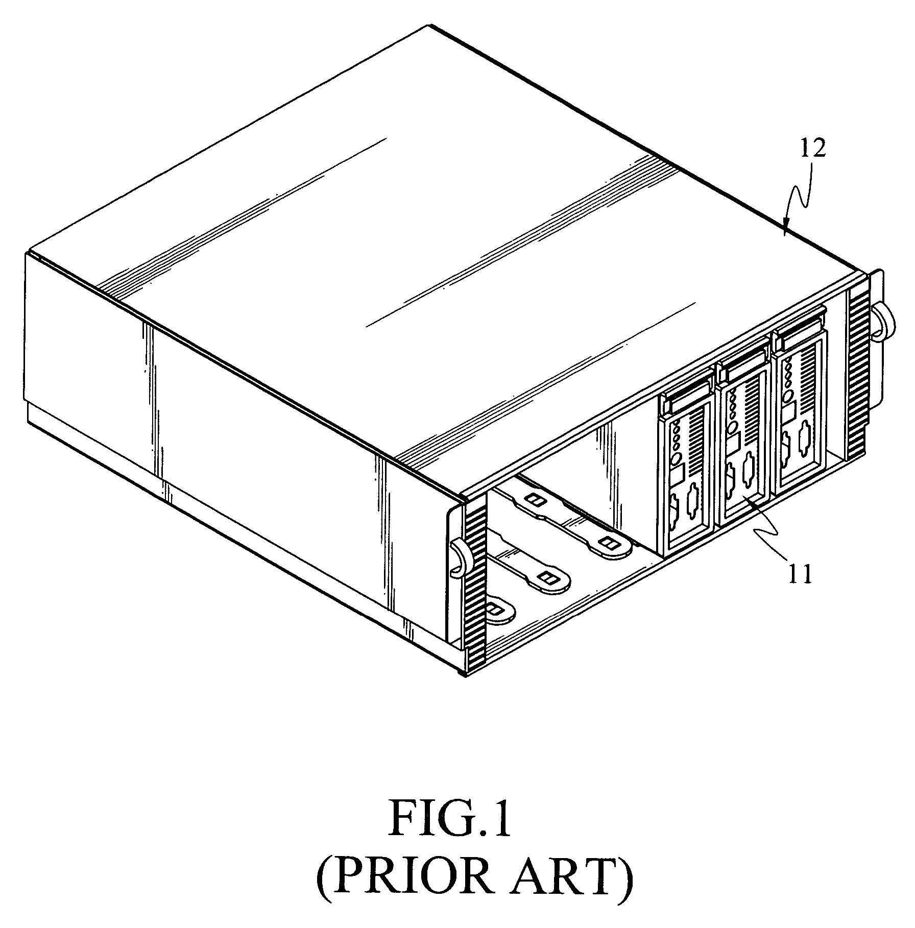 Electronic equipment case structure