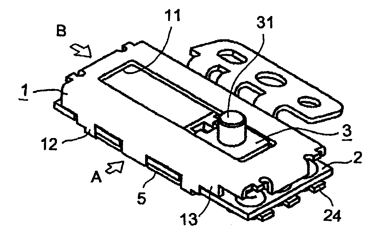 Sliding operation type variable resistor