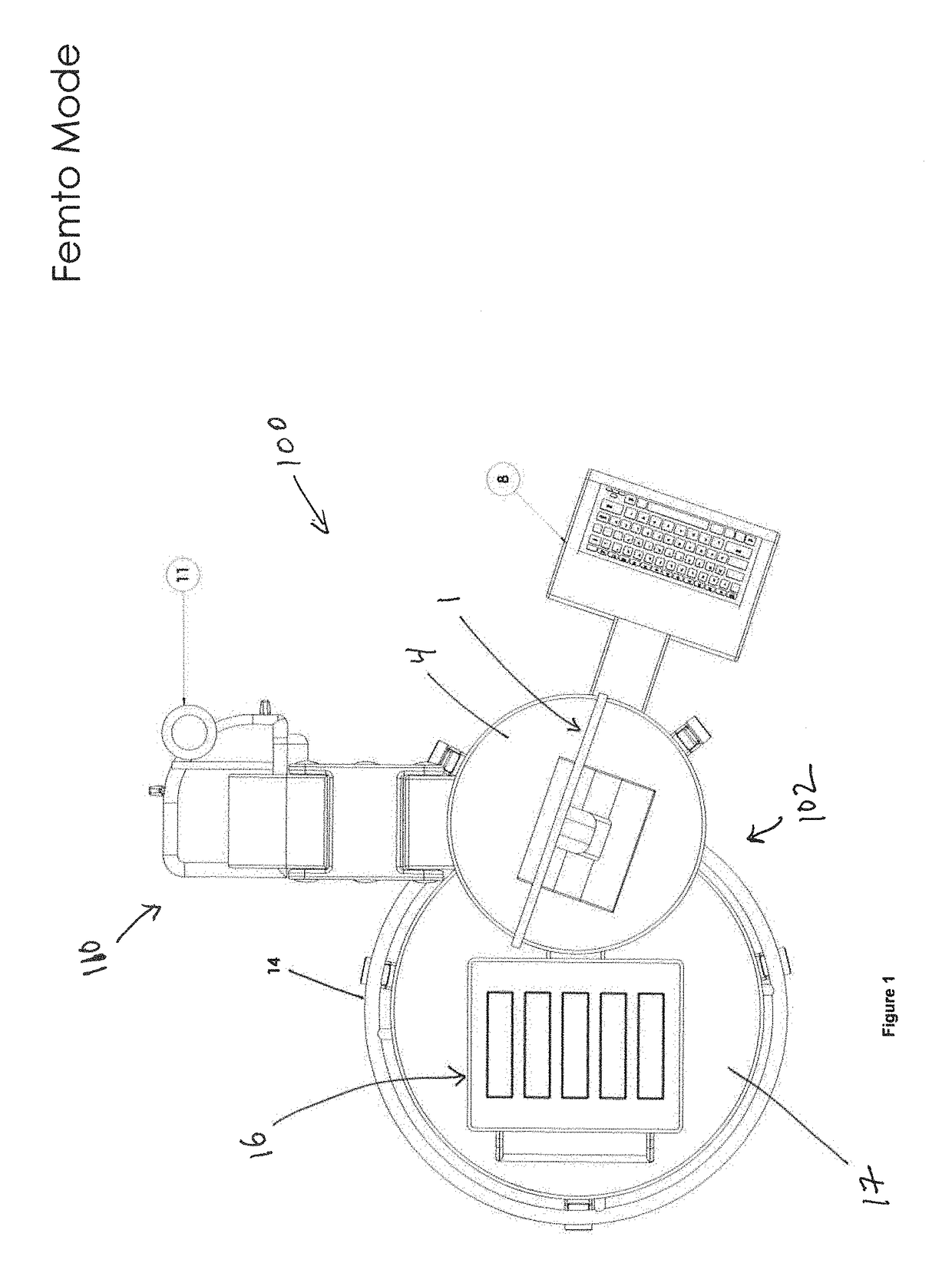 Systems and methods for combined femto-phaco surgery