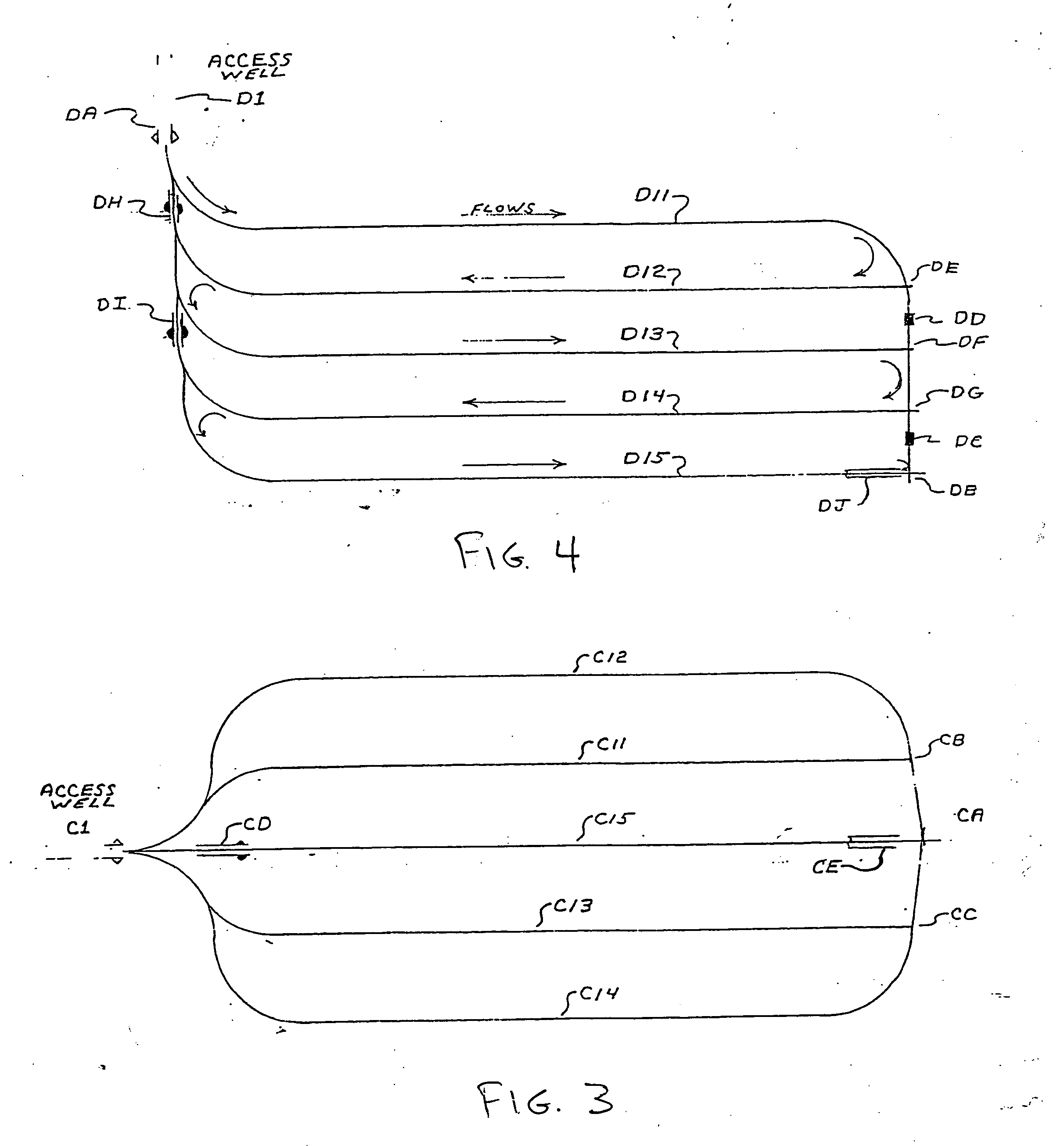 Methods for constructing underground borehole configurations and related solution mining methods