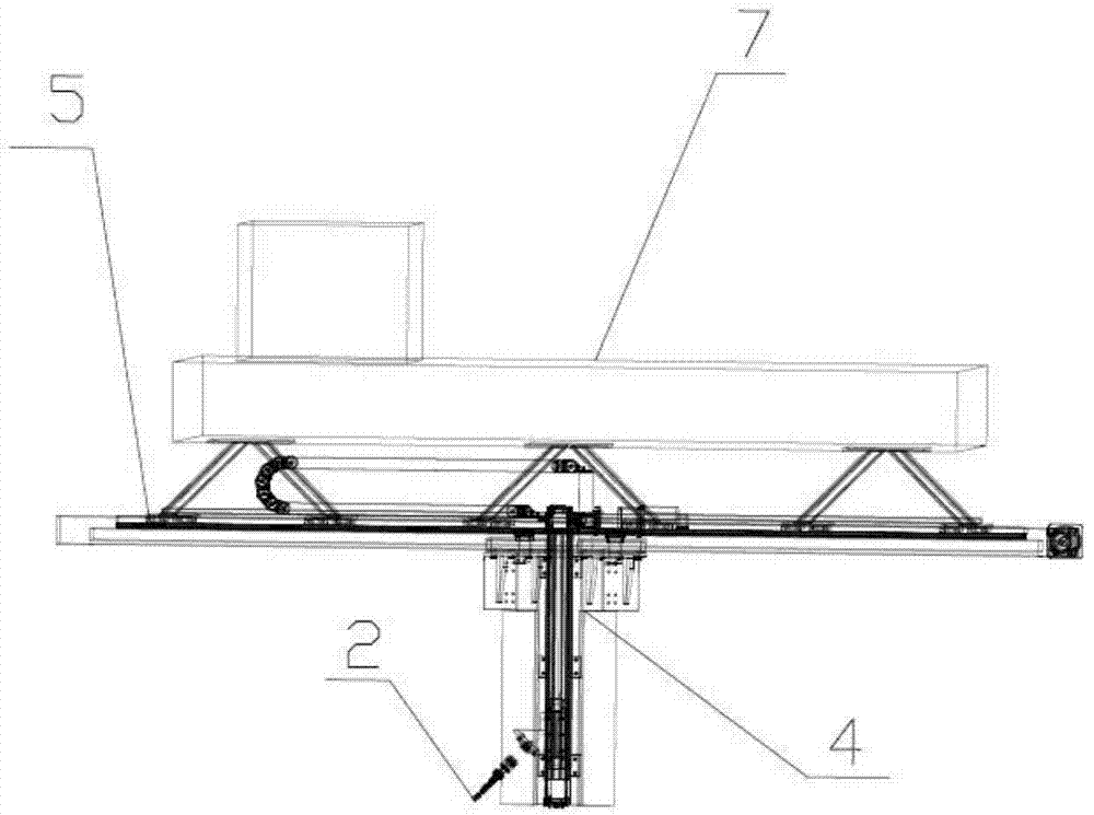 Elongated stand pipe power response measurement device under shearing flow