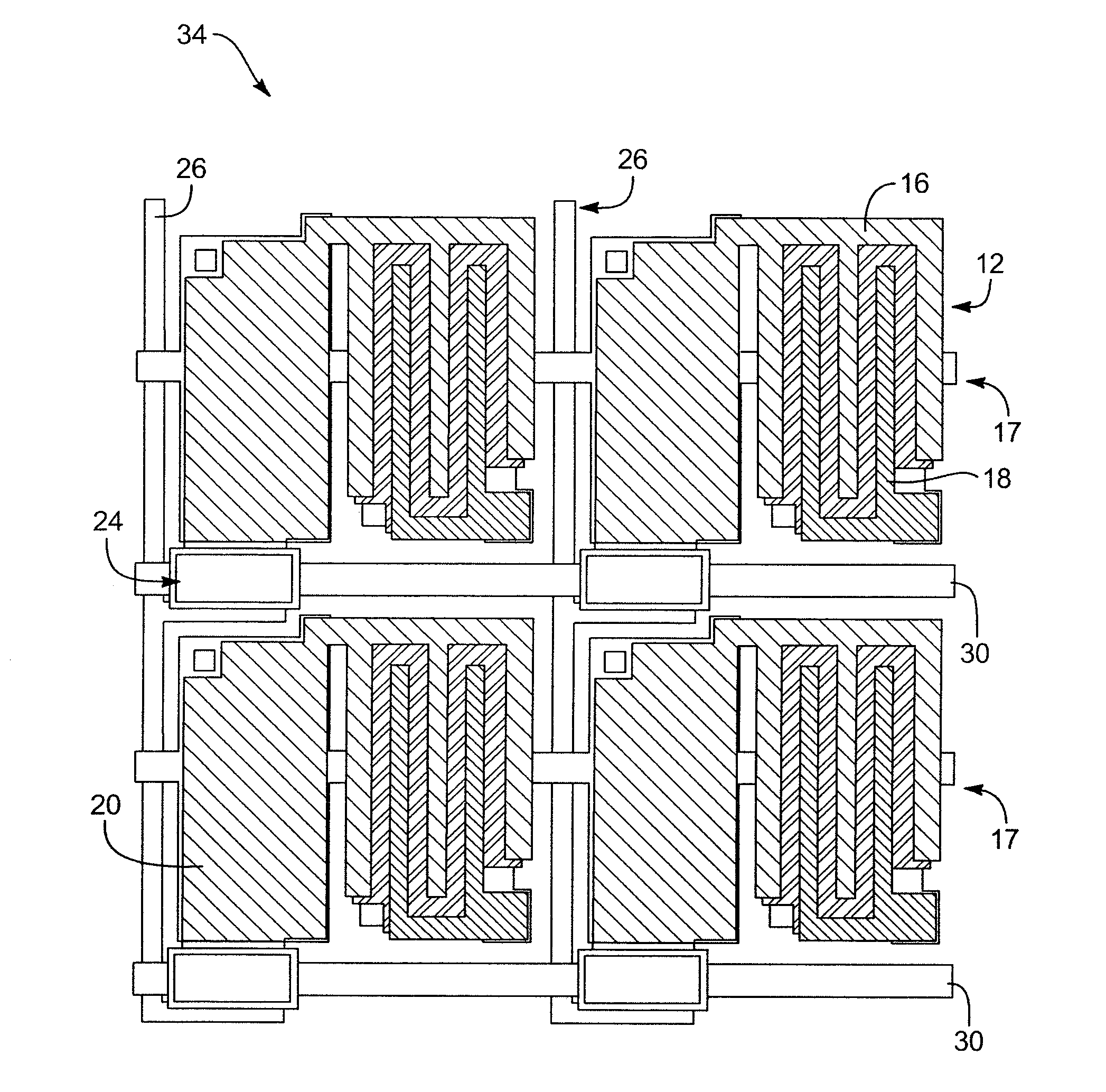 Image sensor with photosensitive thin film transistors and dark current compensation