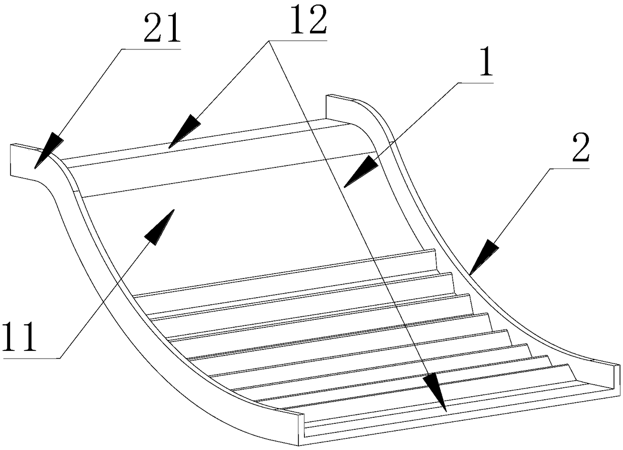 Vehicle-mounted missile launching single-side flow director and launching vehicle with same