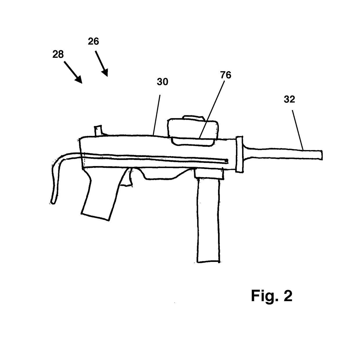 Apparatus, kit and method for a blank-only machine non-firearm