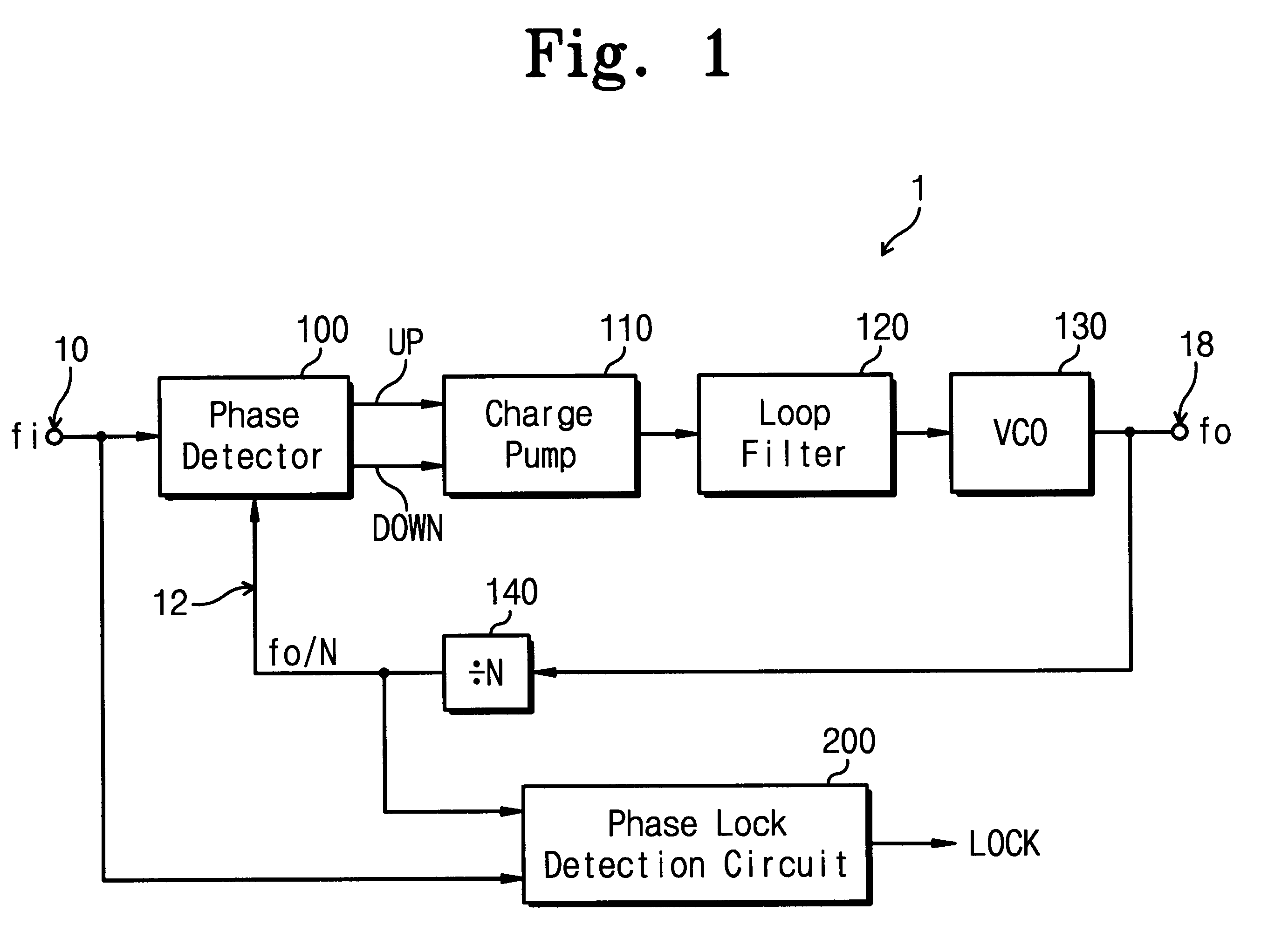 Phase lock detection circuit for phase-locked loop circuit