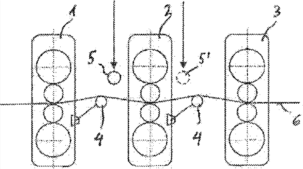 Method for the flying changing of working rolls in continuous casting and rolling installations and hot strip rolling mills