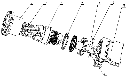 Scram button switch