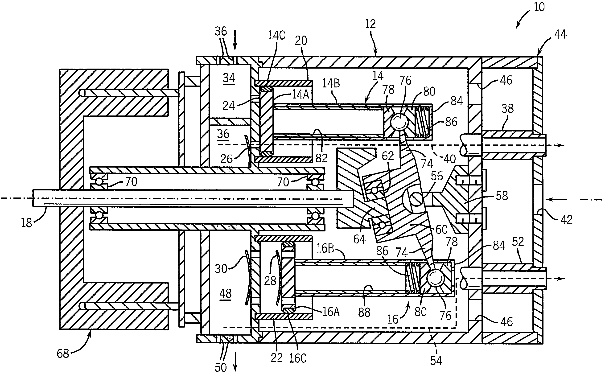 Hybrid nutating pump