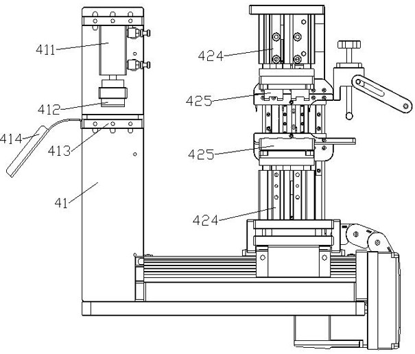 Material belt film sticking machine