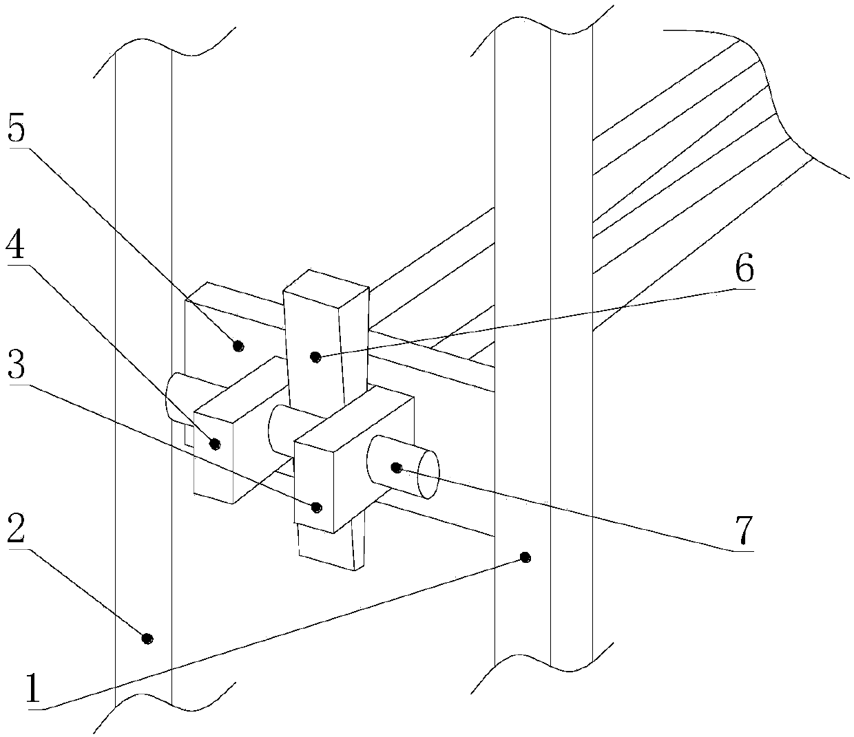 Steel structure compression-resistant supporting frame