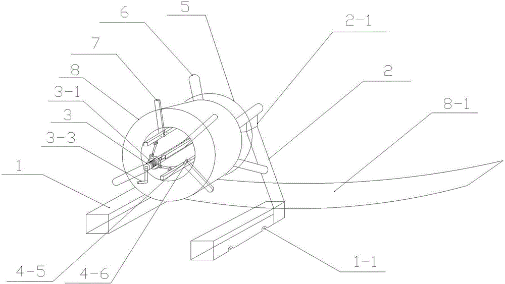 Automatic releasing device for solar photovoltaic support coiled material and using method of automobile releasing device