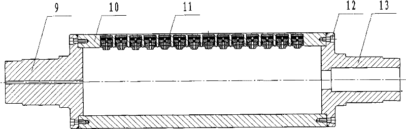 Seamless wireless type plate shape gauge of entire roller