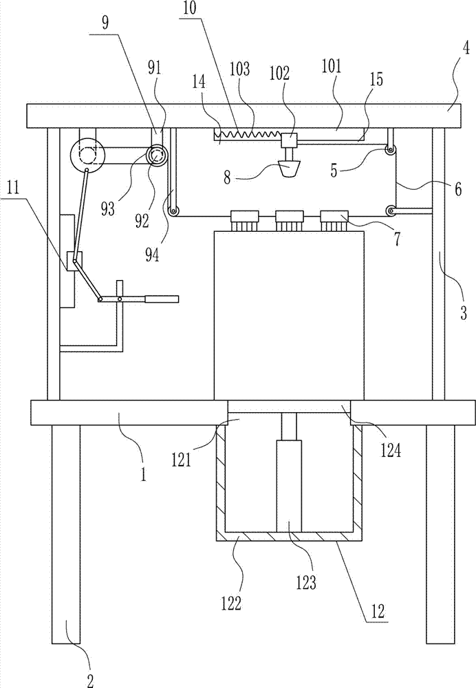 High-efficiency dust removing equipment for electronic product