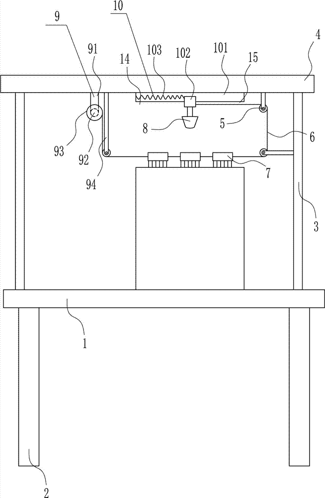 High-efficiency dust removing equipment for electronic product