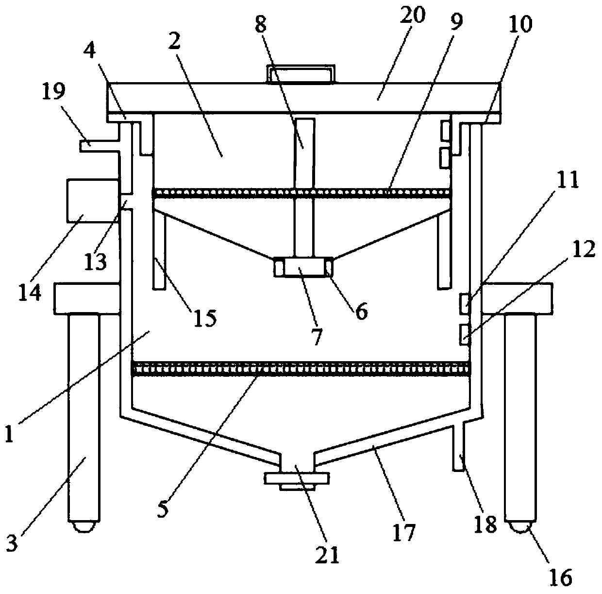 Fermentation process of composite natural yeast strain and equipment