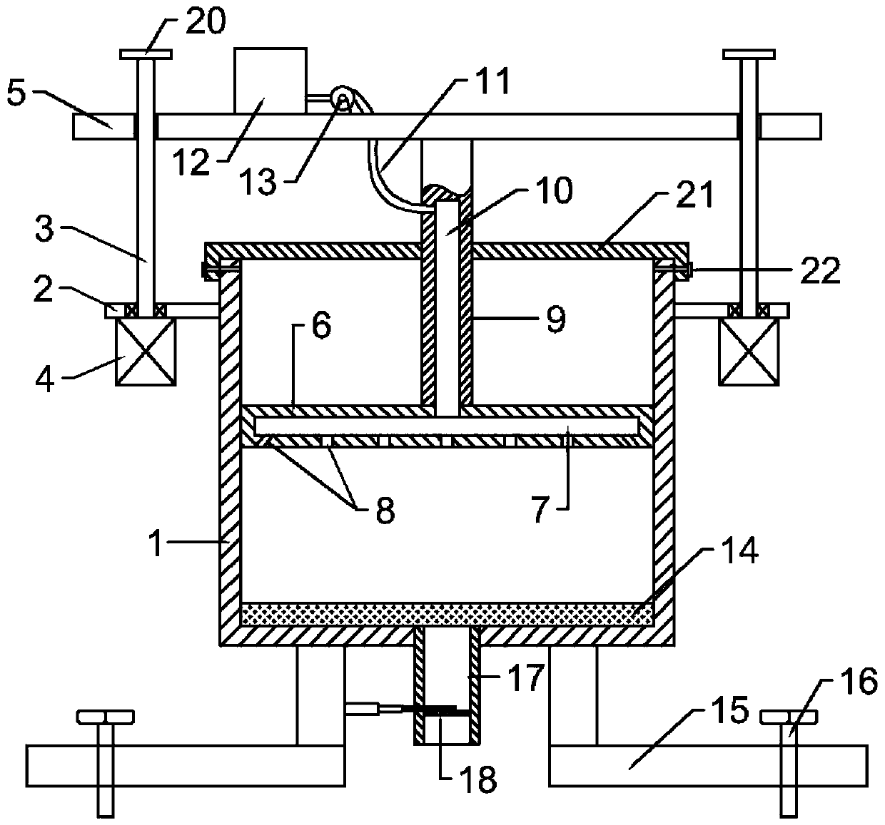 Refrigeration liquid storage device convenient to clean