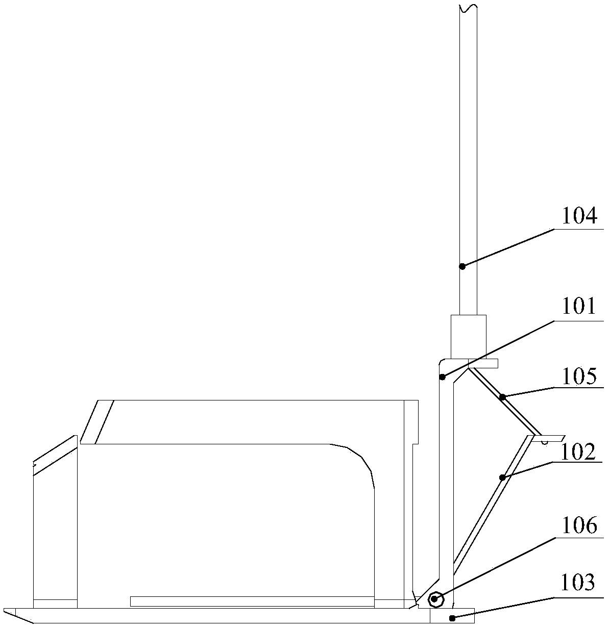 An unpowered wearable auxiliary walking assist mechanism