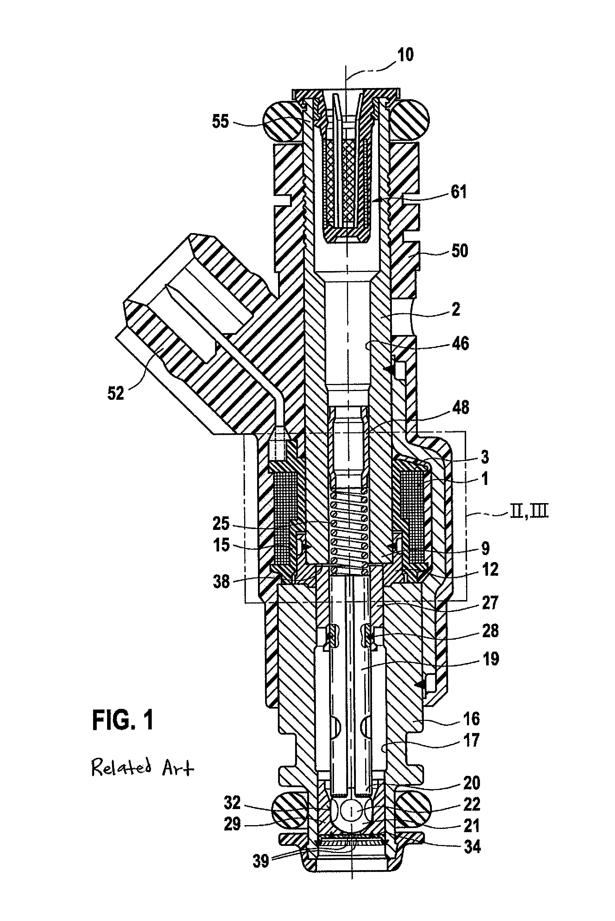 Electromagnetically operatable valve