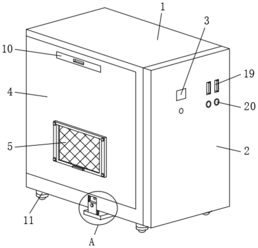 A dust-proof main computer case