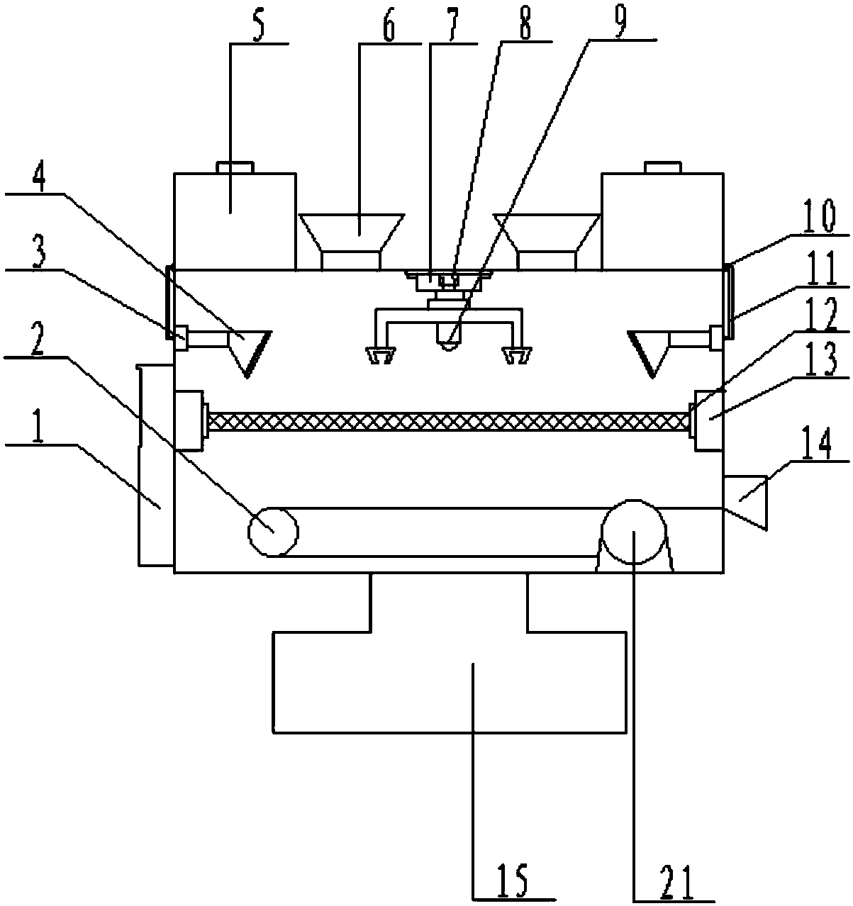 Textile safety protection textile material washing device