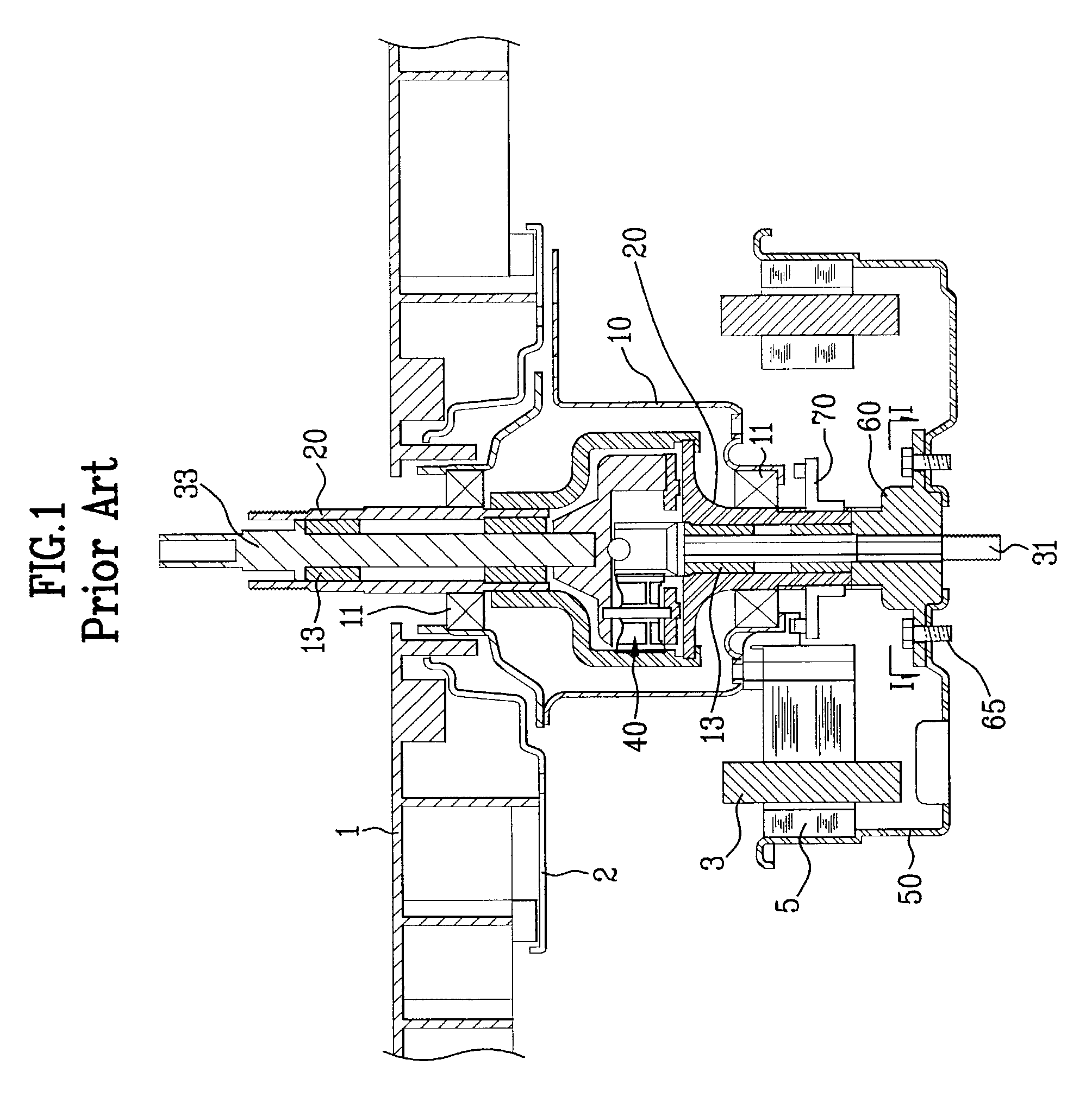 Washing machine with structure for absorbing vibration of driving part