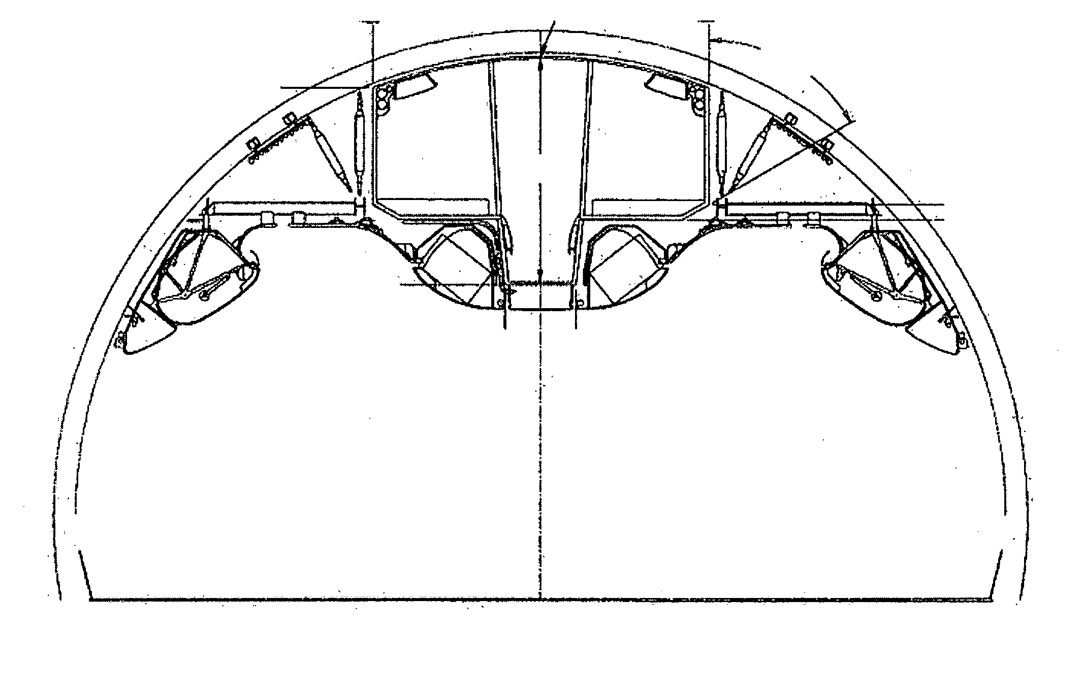 Hoist for aircraft cabin construction