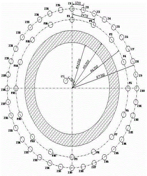 None-full-depth freezing method for penetrating through ultra-thick water-rich bed rock in shaft deepening