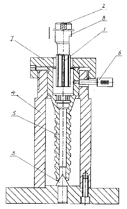 Machining process of spline inside blind hole in shaft end