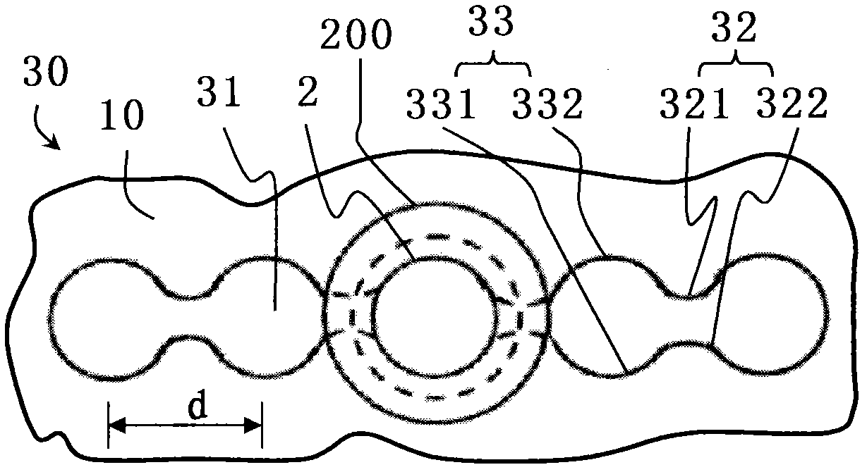 Electrocardiogram measuring electrode holder and electrocardiograph