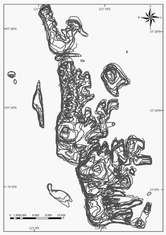 Medium-resolution remote sensing image discrete point DEM (Digital Elevation Model) construction method based on medium value filtering